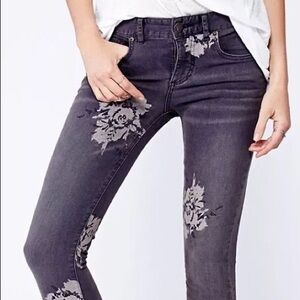 Free People Magnolia Floral Jeans
